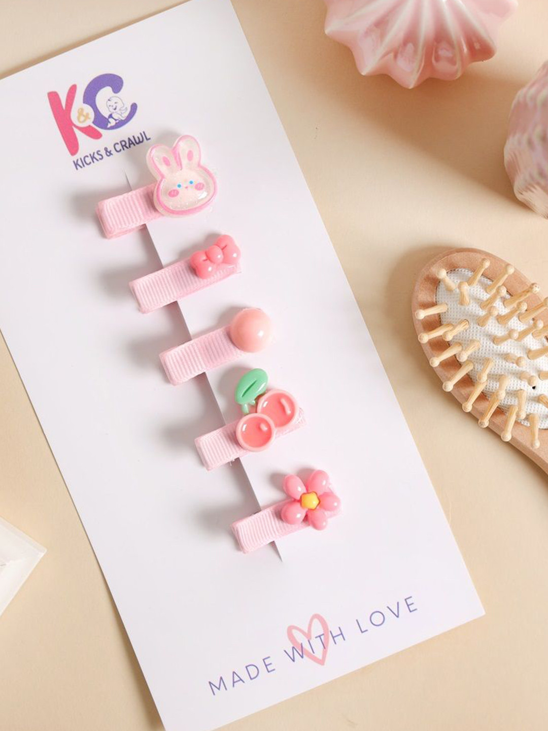 KICKS & CRAWL Girls Set of 5 Bow-tiful Blossoms Hair Accessory Set