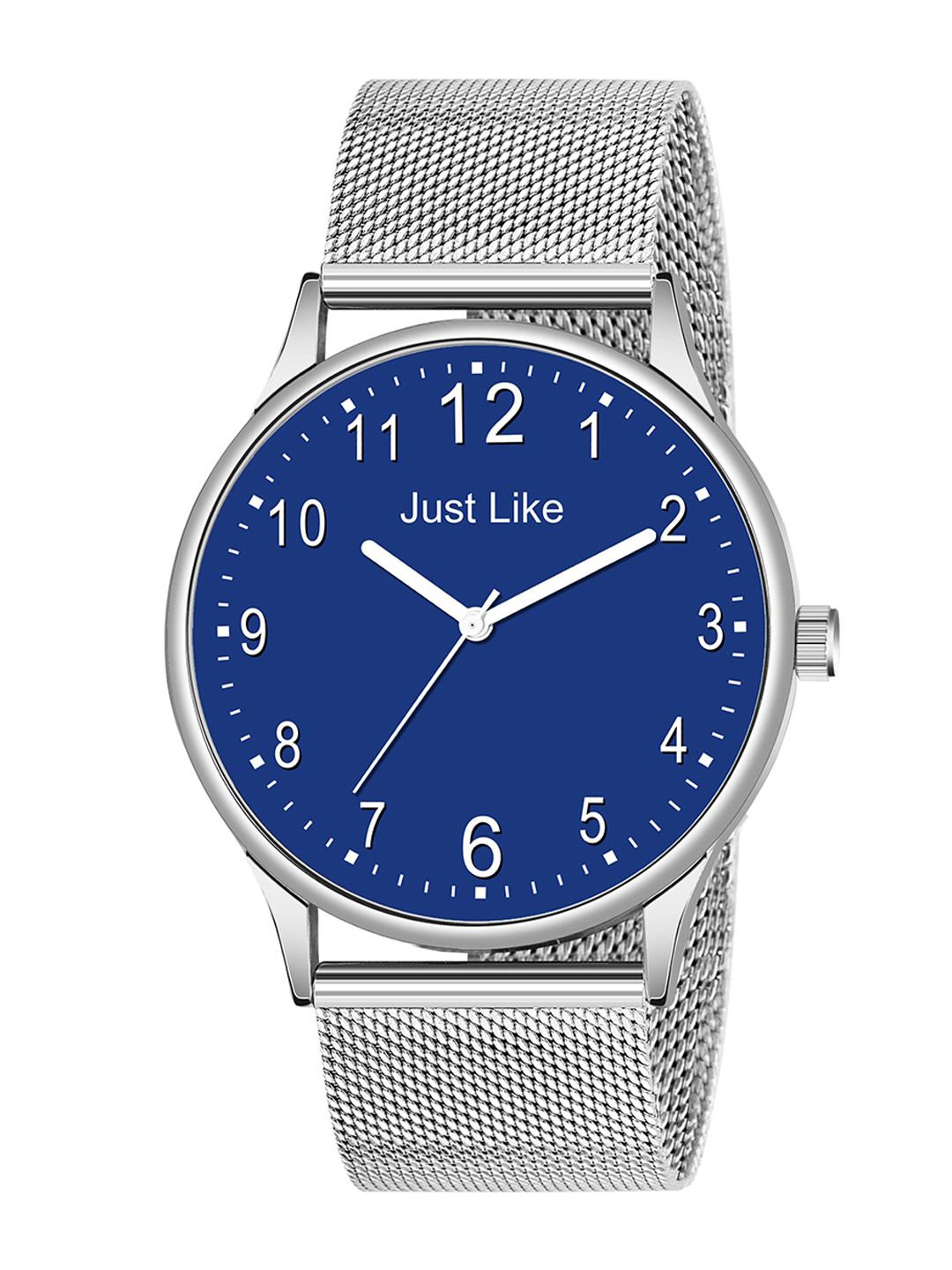 JUST LIKE Men Dial & Stainless Steel Straps Analogue Watch slim sefar blue 202 steel