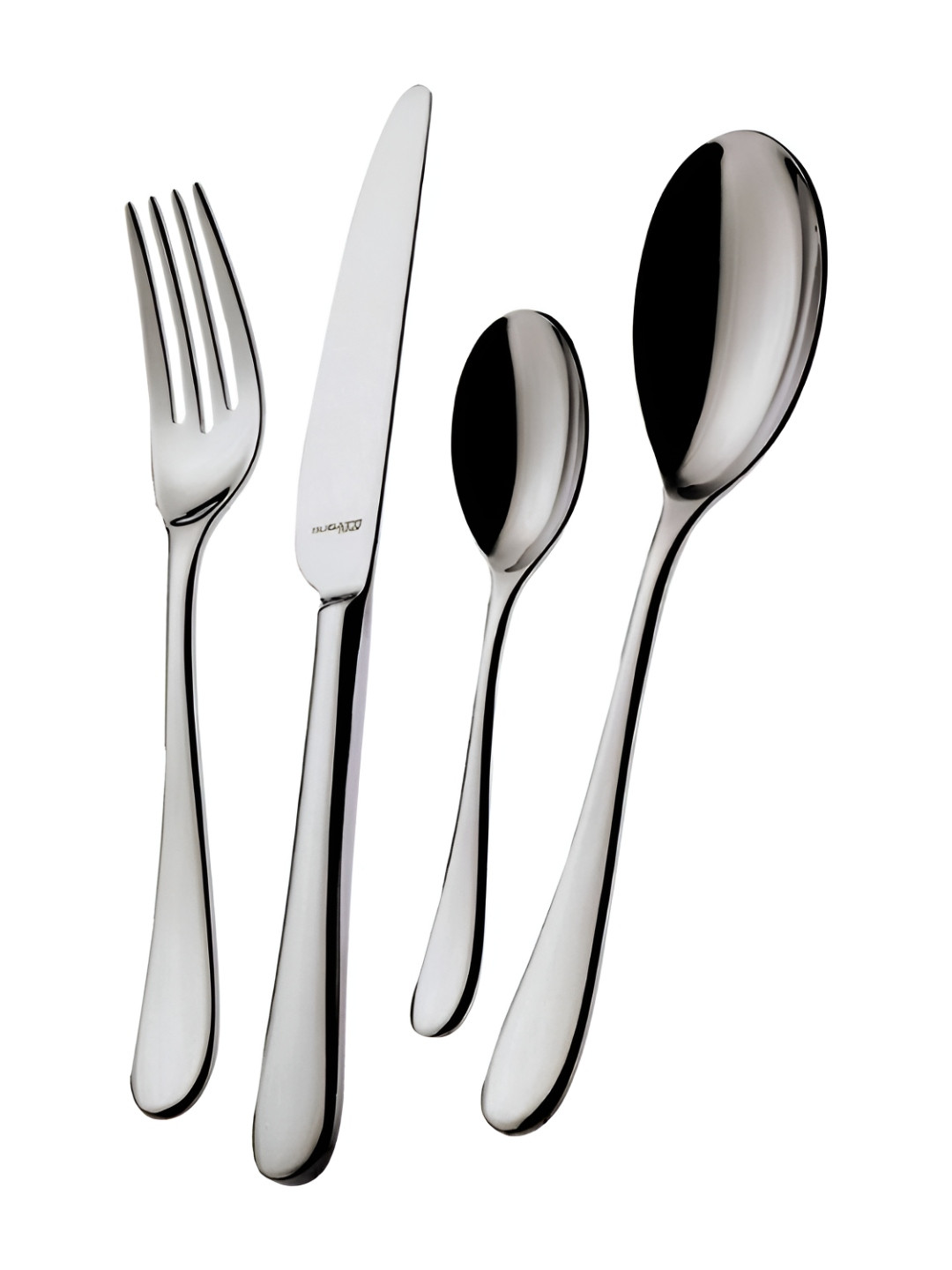 Bugatti Silver-Toned Stainless Steel Cutlery Set of
