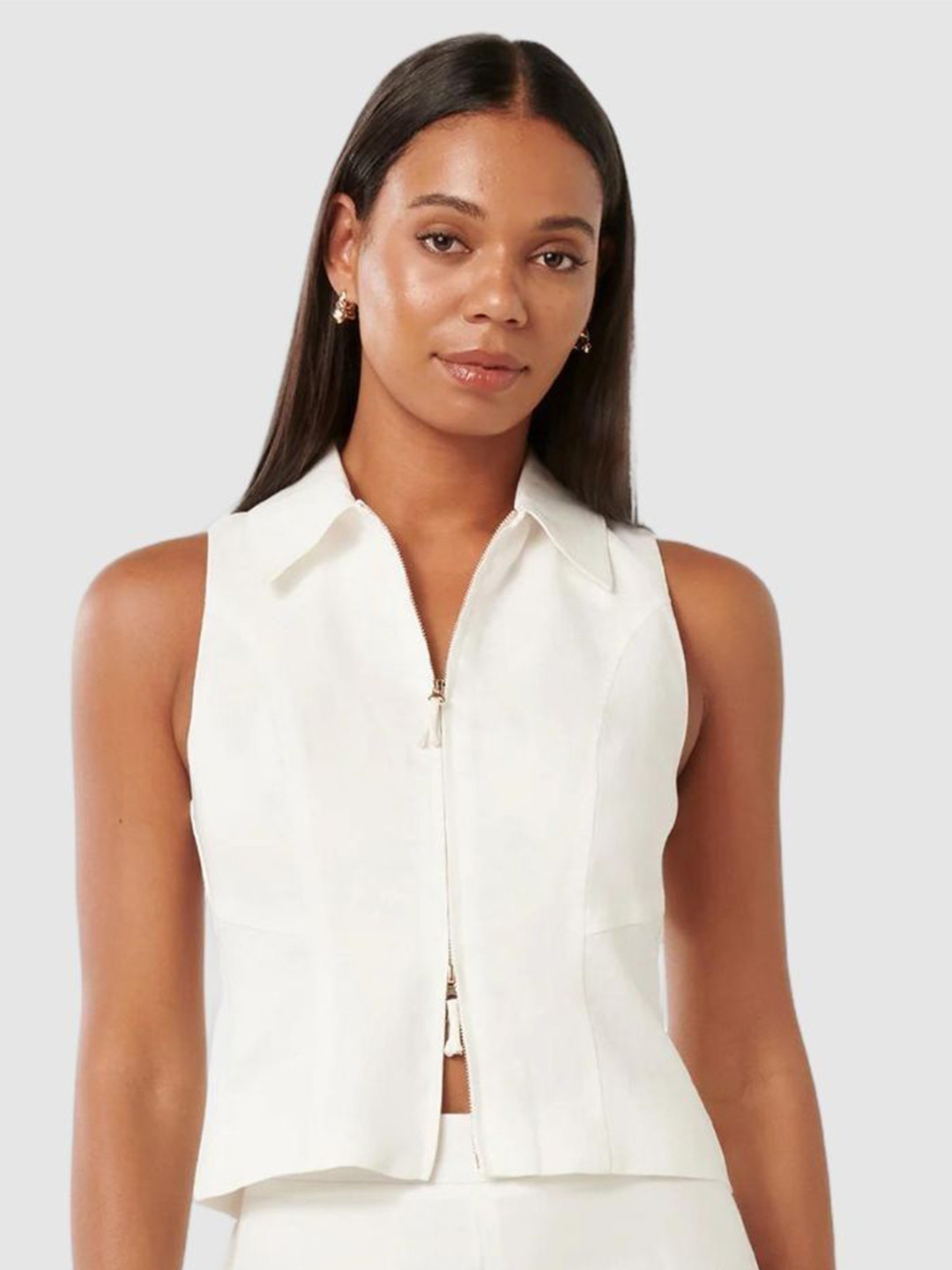 Forever New Women Shirt Collar Shirt Style Top