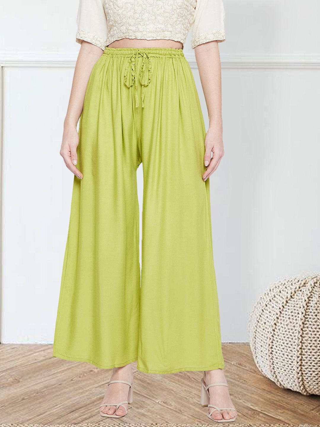 Shine N Sober Women Flared Palazzos