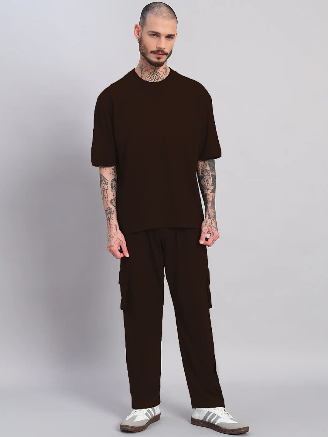TOGS & TERRE Pure Cotton T-Shirt & Track Pants Co-Ord Set