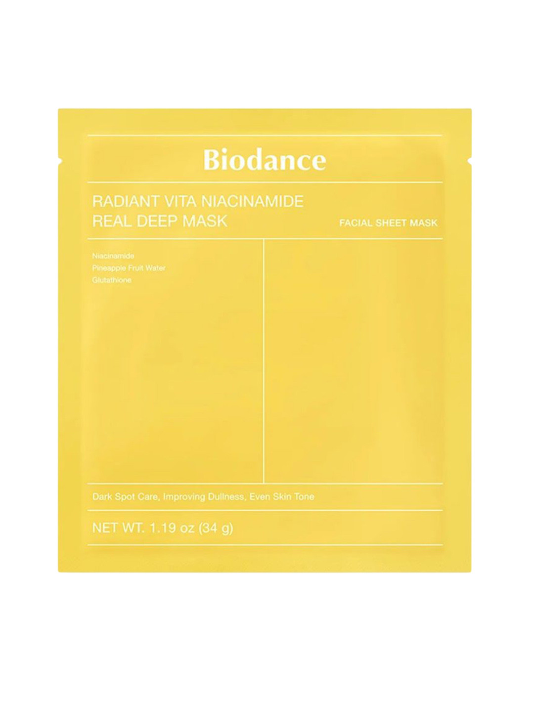 Biodance Vita Niacinamide Anti-Ageing Sheet Mask - 34 g