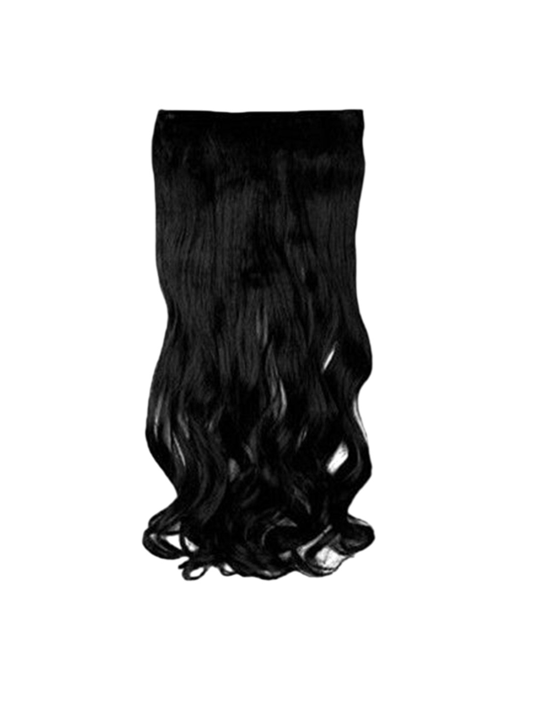 ABS Clip-In Curly Locks Long Lasting Hair Extension - Black - 26 Inch