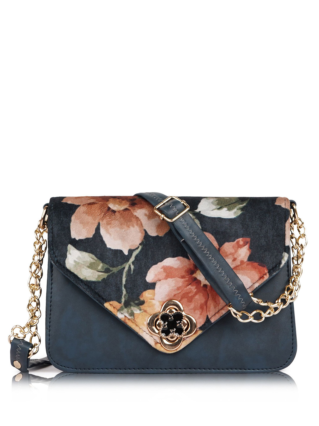 ROLEXO Women Floral Printed Crossbody Leather Sling Bag