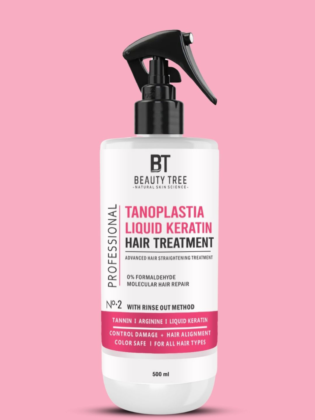 Beauty Tree Tanoplastia Keratin Treatment No.2 With Tanin & Arginine - 500 ml