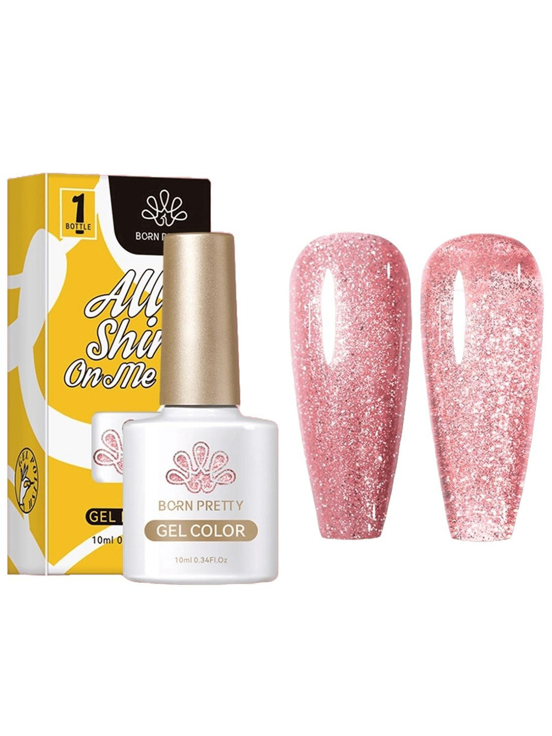 BORN PRETTY All Shine On Me Long Lasting UV Gel Nail Polish - 10 ml - CG129