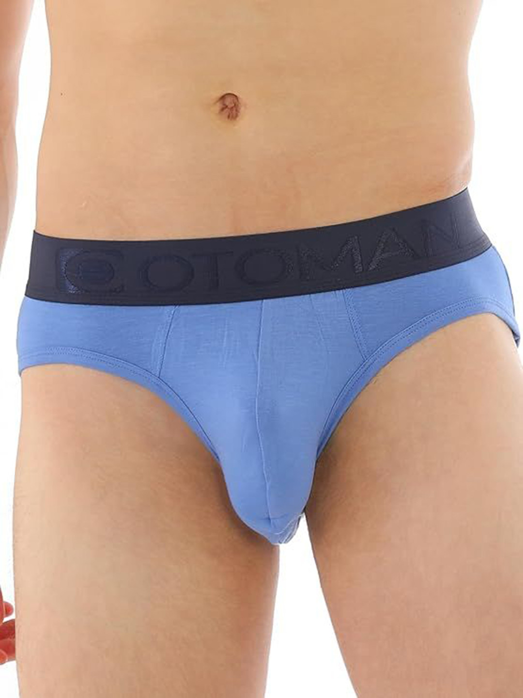 OTOMAN Mid Rise Breathable Briefs SOLID-BRIEF-BLUE-S