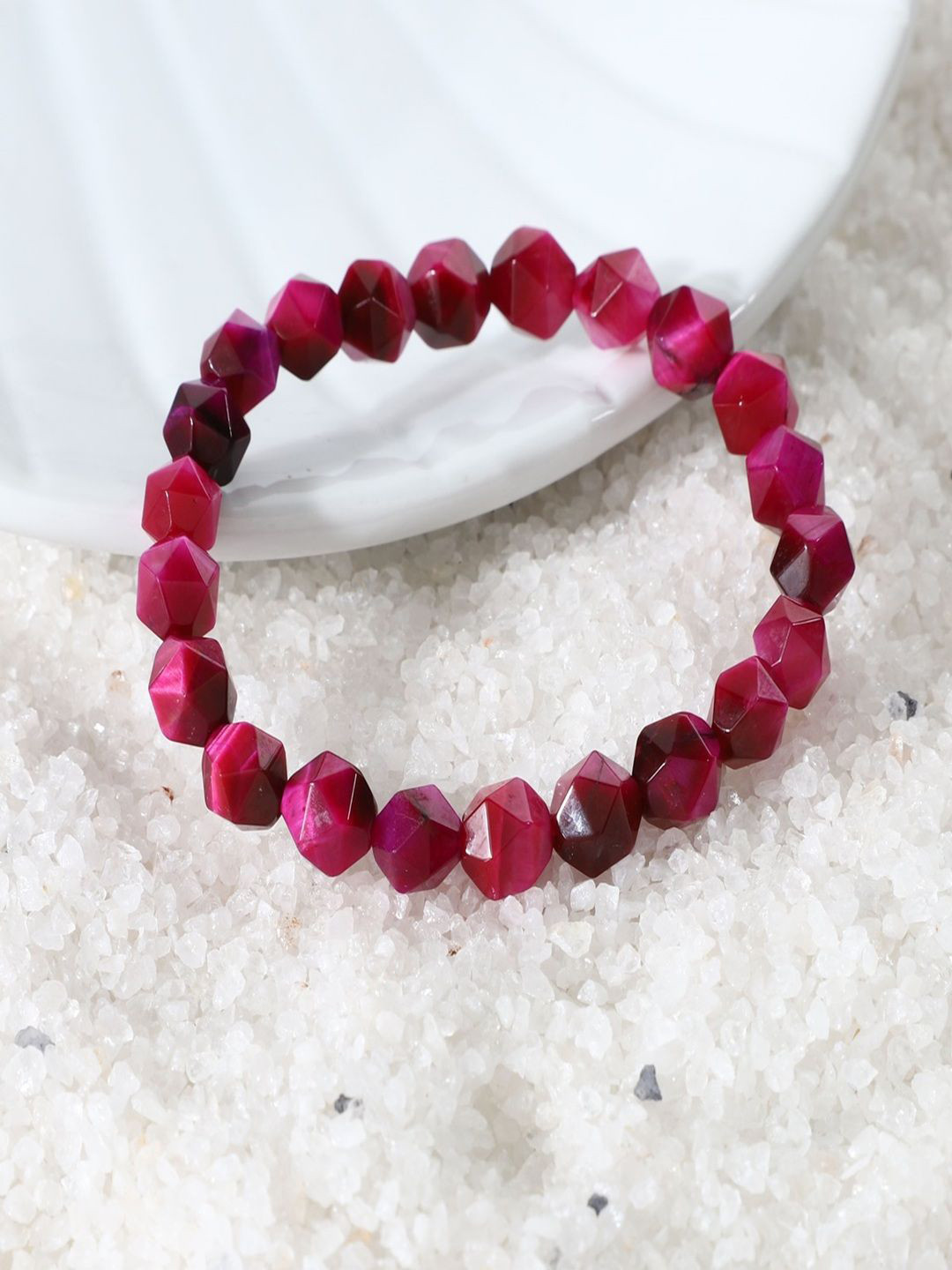 Nirvana Tigers Eye Beaded Elasticated Bracelet