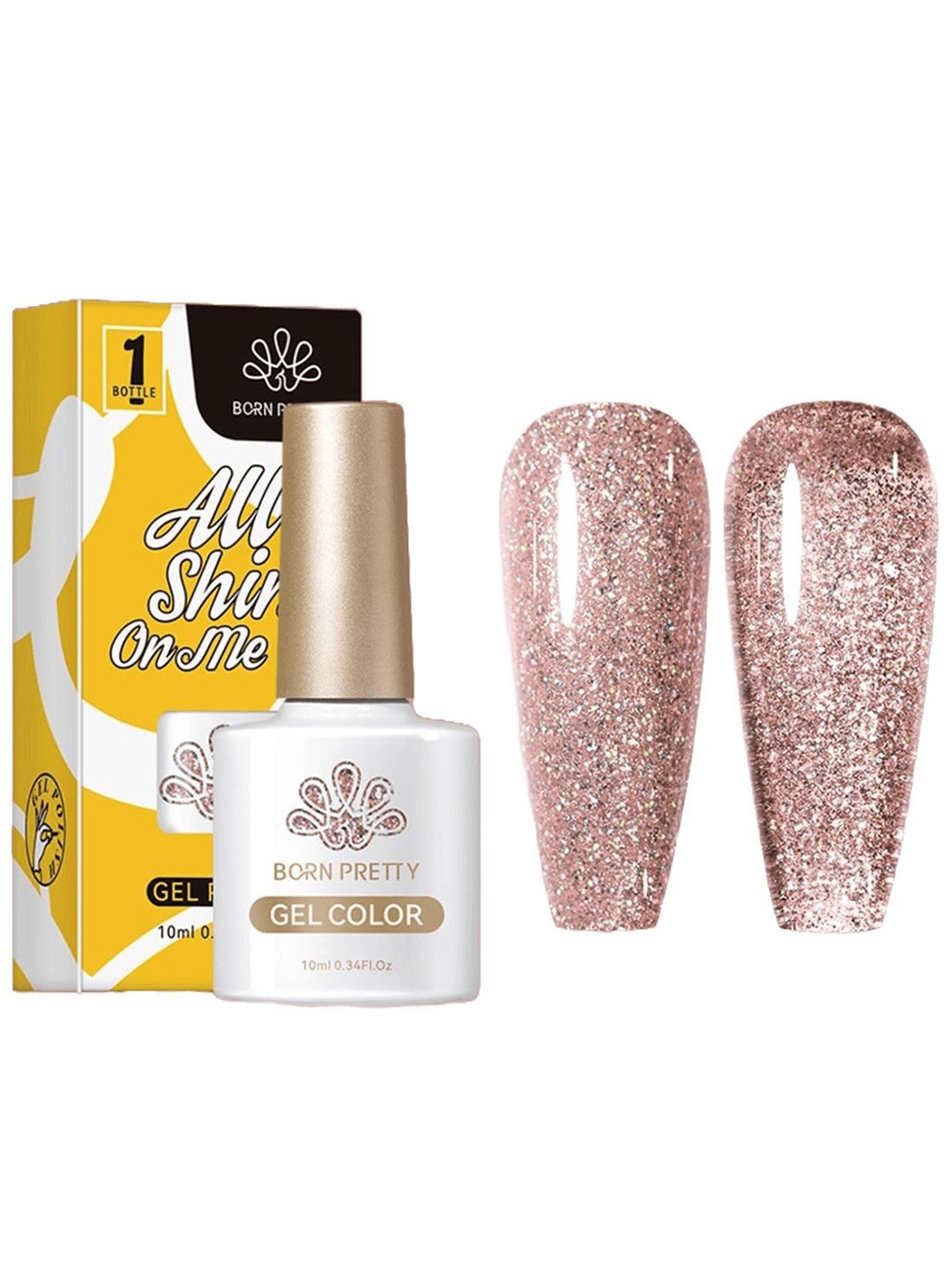 BORN PRETTY All Shine On Me Long Lasting Gel Nail Polish - 10 ml - CG128