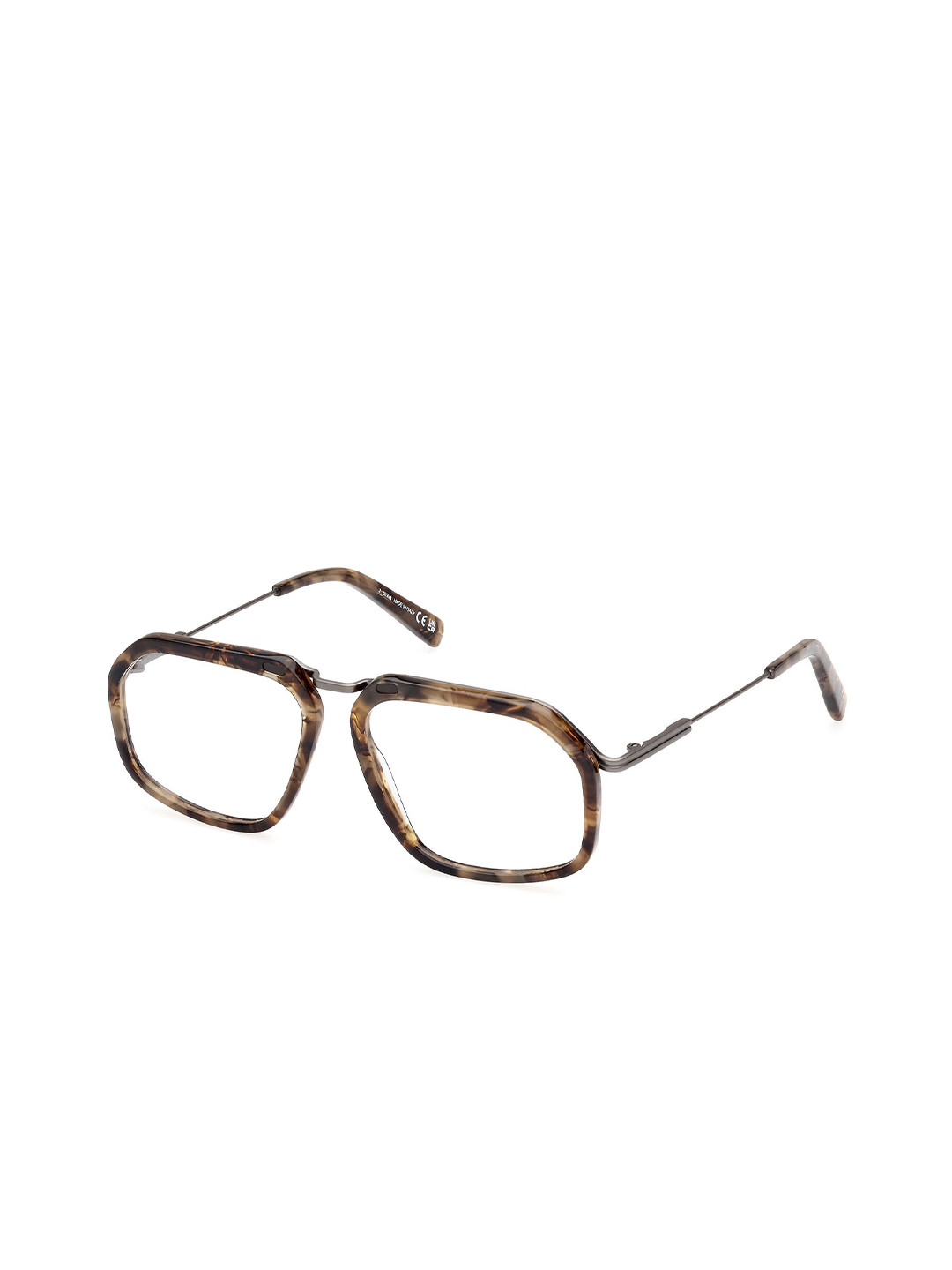 Ermenegildo Zegna Men Abstract Full Rim Shield Frames