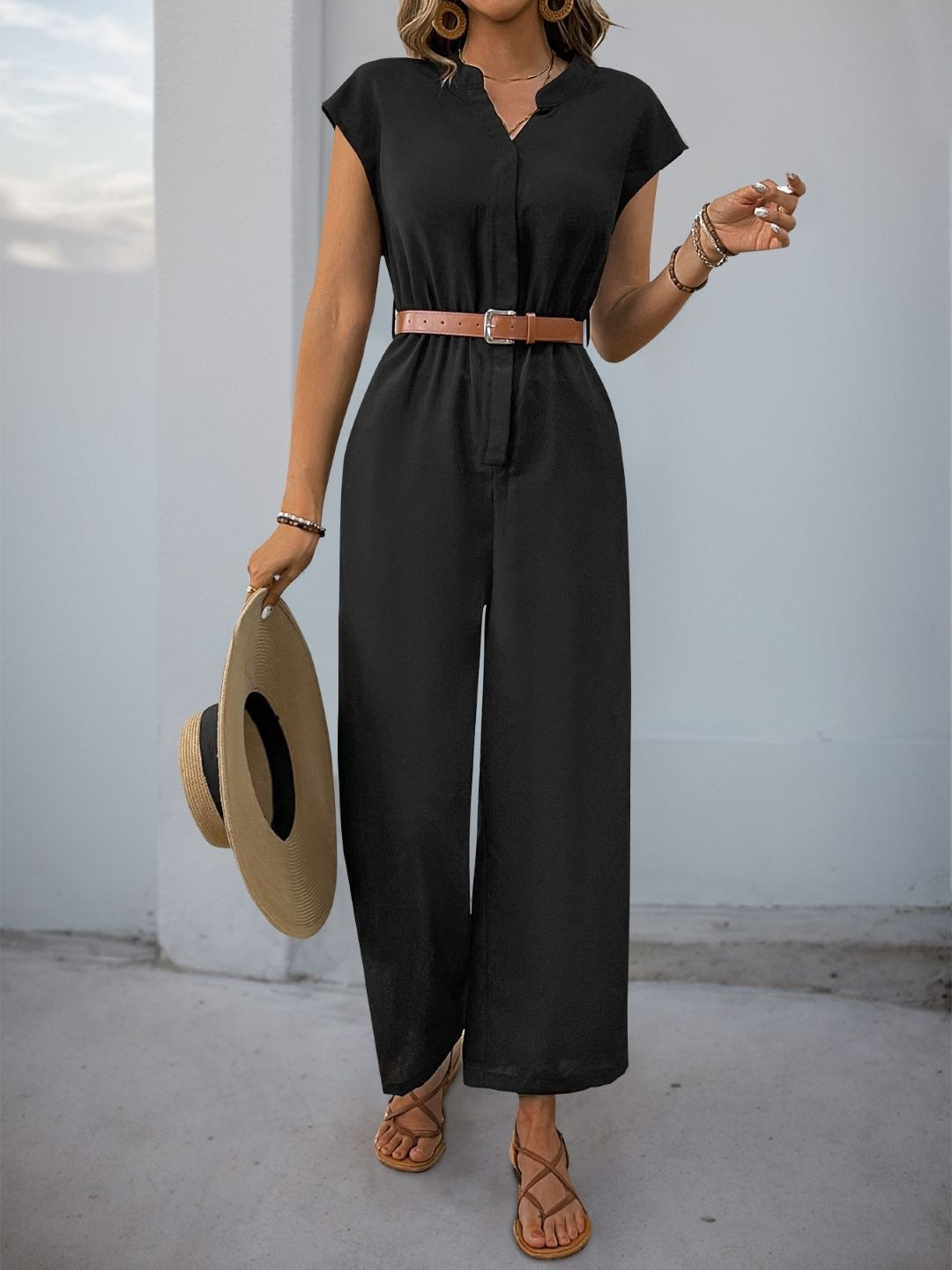 StyleCast V-Neck Jumpsuit
