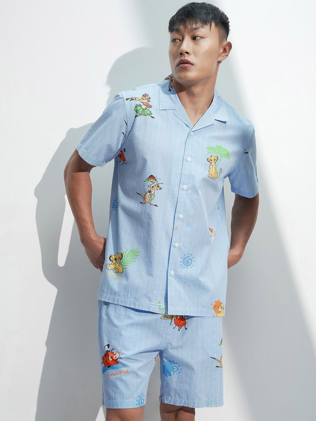 HIGHLANDER Disney Lion King Men Printed Relaxed Night Suit