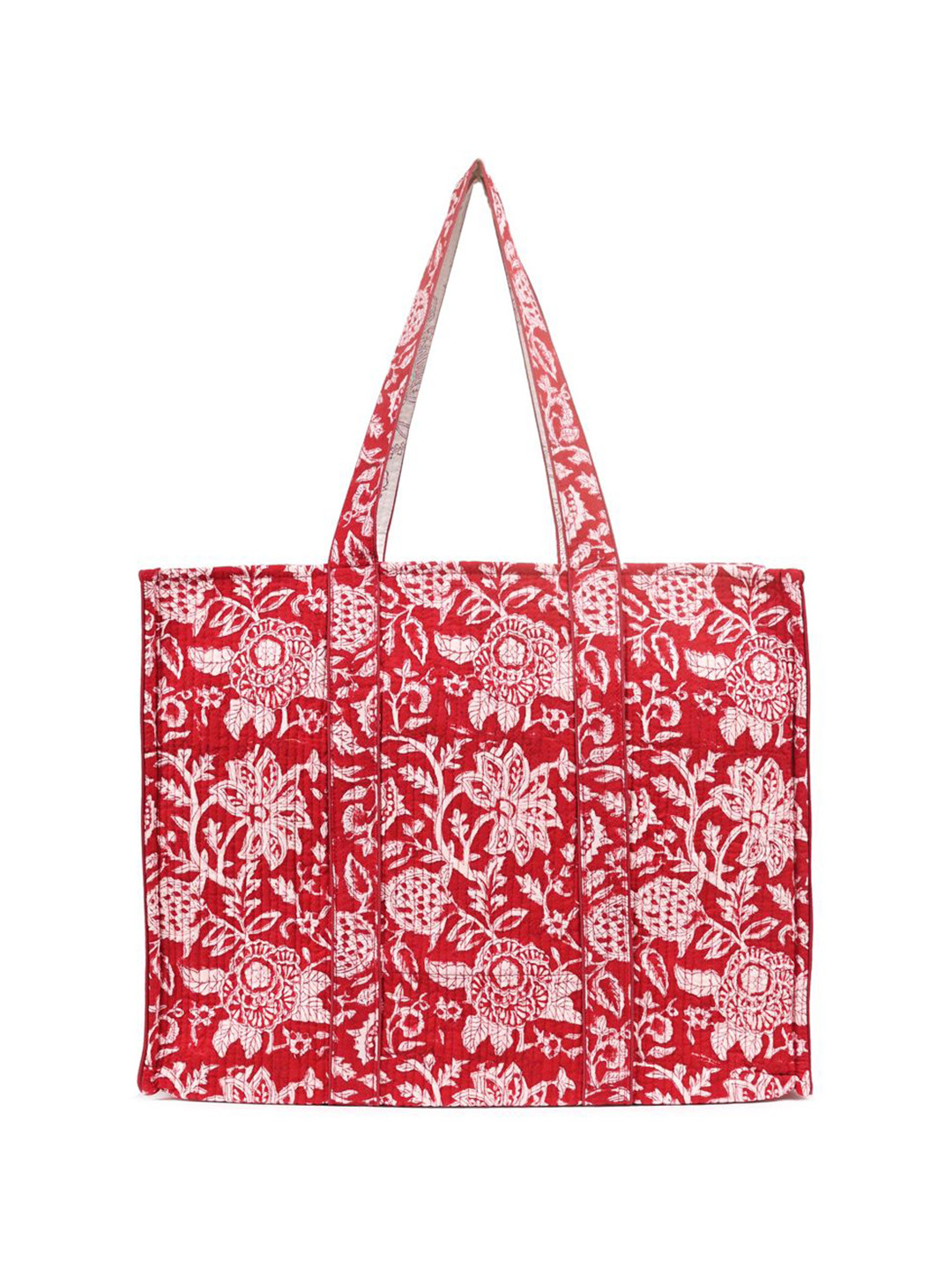 Block N Style Floral Printed Shopper Tote Bag