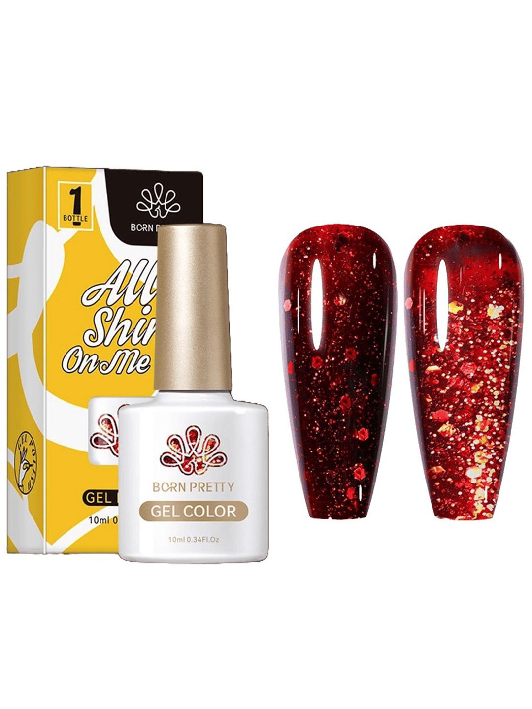 BORN PRETTY All Shine On Me Long Lasting UV Gel Nail Polish - 10 ml - CG0121