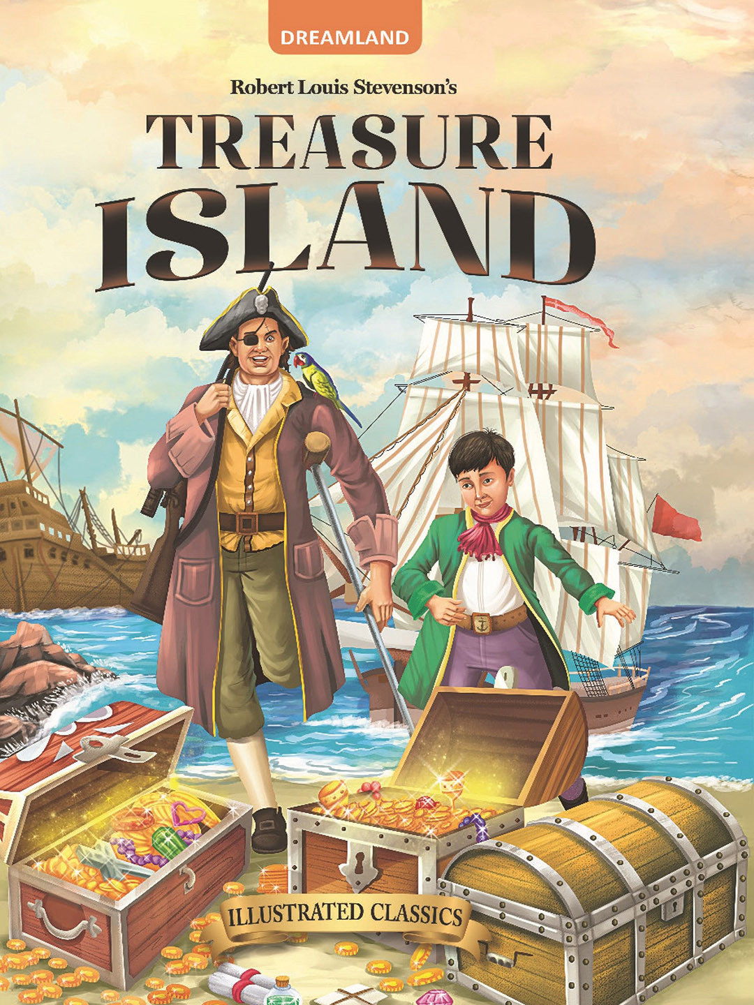 Dreamland Treasure Island Illustrated Abridged Classics for Children Book