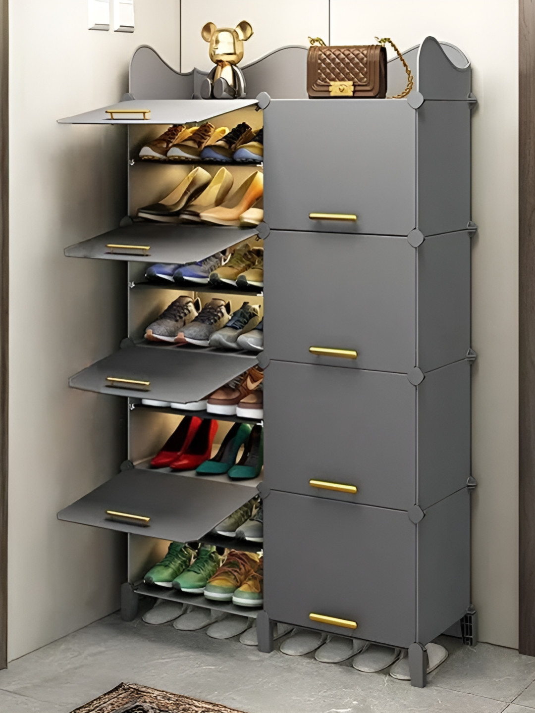 Sasimo Grey Water Resistant Shoes Organiser