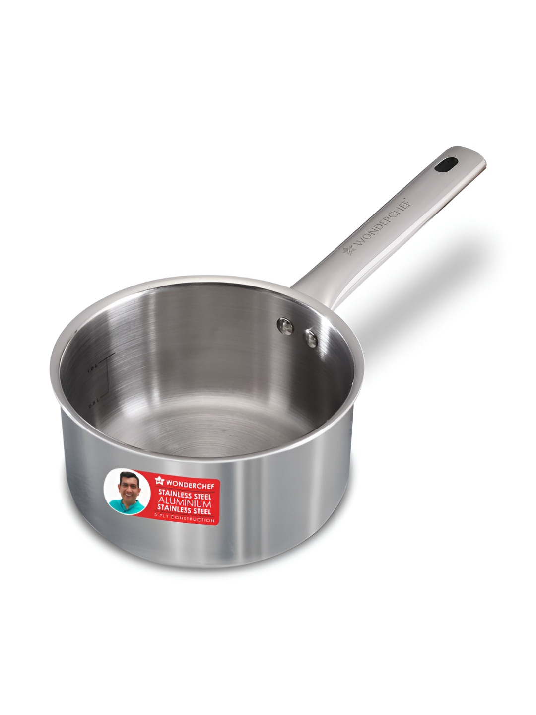 Wonderchef Stella Silver-Toned Stainless Steel Pan-16cm