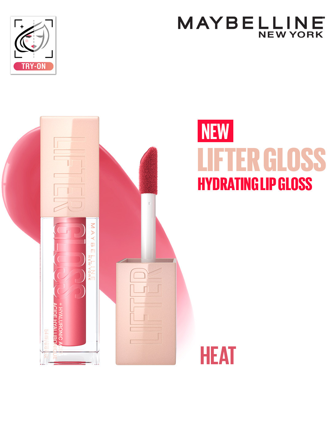 Maybelline New York Lifter Hydrating Lip Gloss 5.4ml - Heat