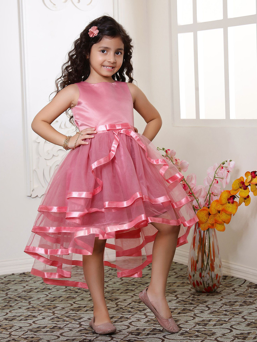 Toy Balloon Girls Net Fit & Flare Dress