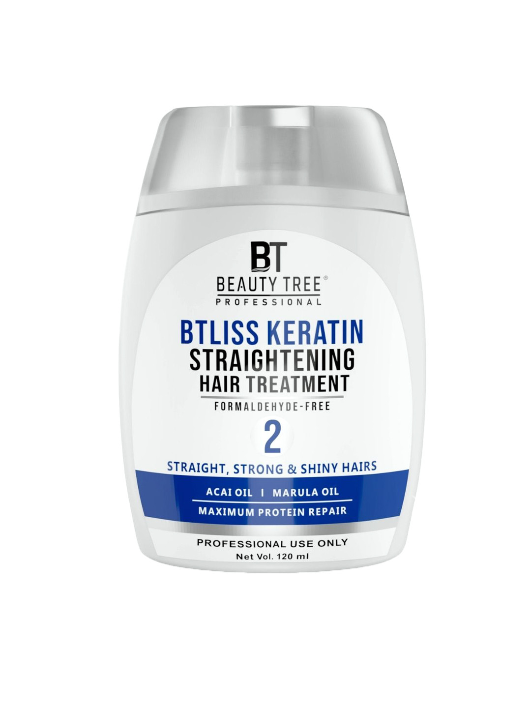 Beauty Tree BTliss Hair Straightening Keratin Professional Hair Treatment - 120 ml