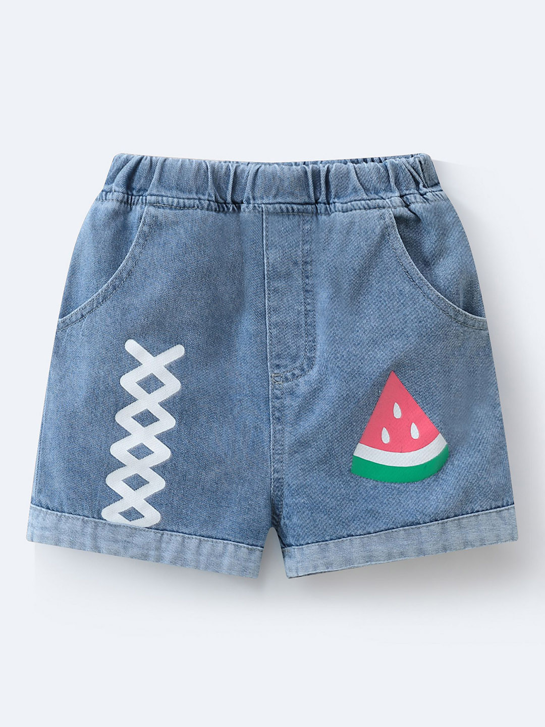 Mark & Mia Girls Graphic Printed Mid-Rise Shorts