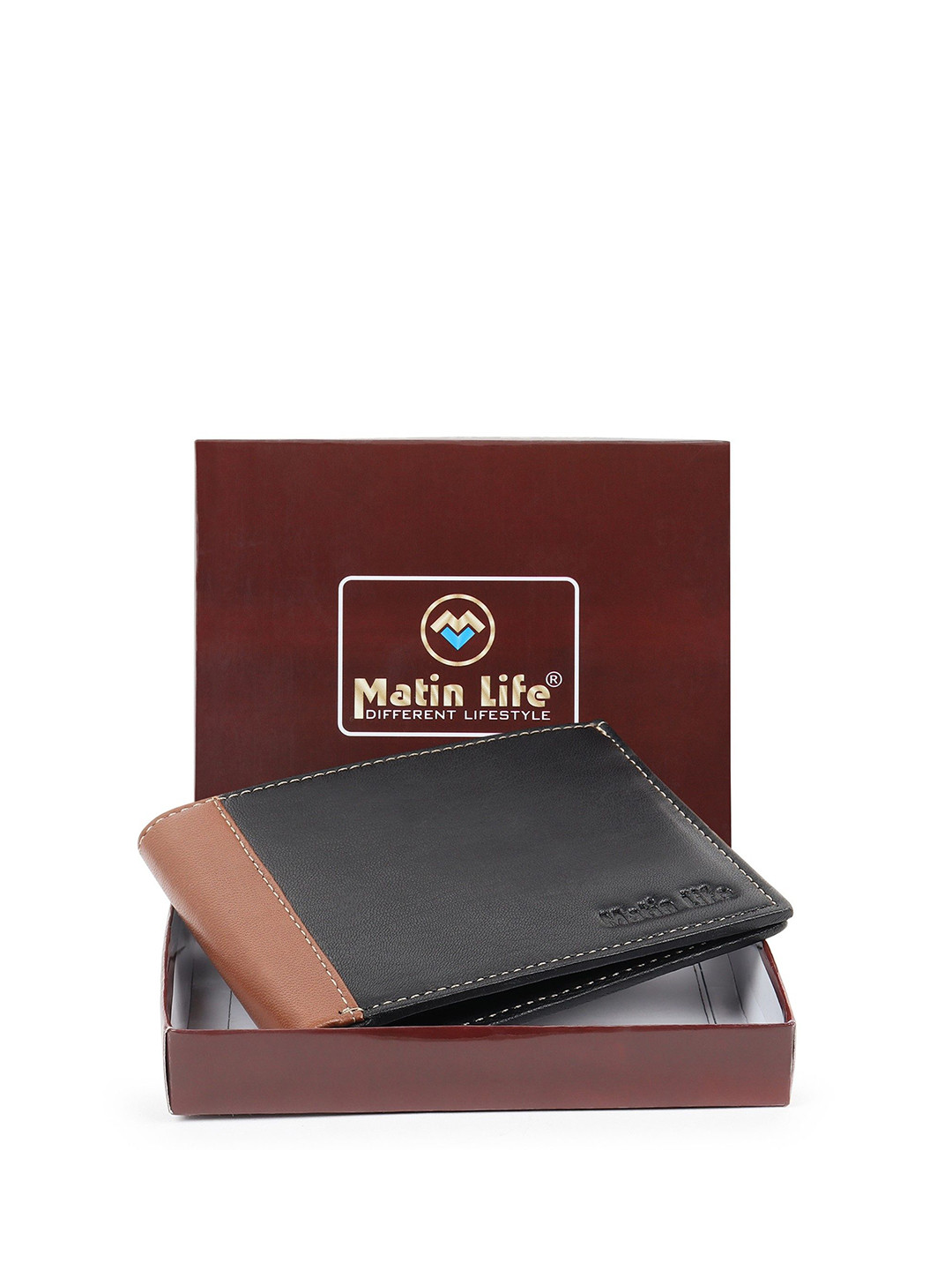 MATIN LIFE Men Leather Two Fold Wallet