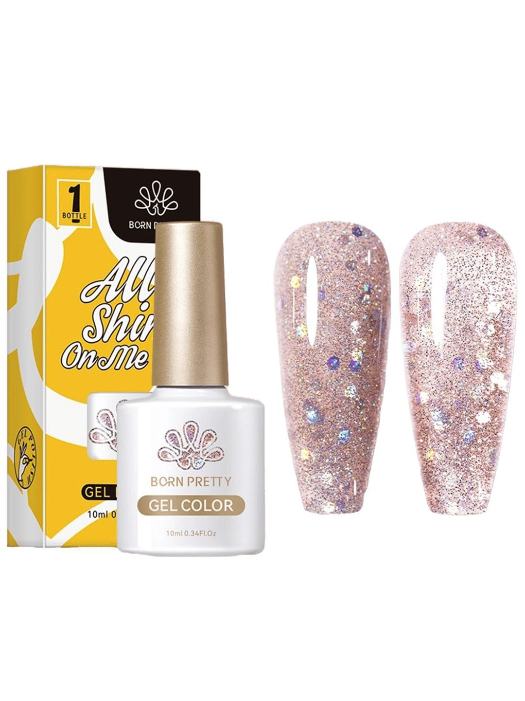 BORN PRETTY All Shine On Me Long Lasting UV Gel Nail Polish - 10 ml - CG0104