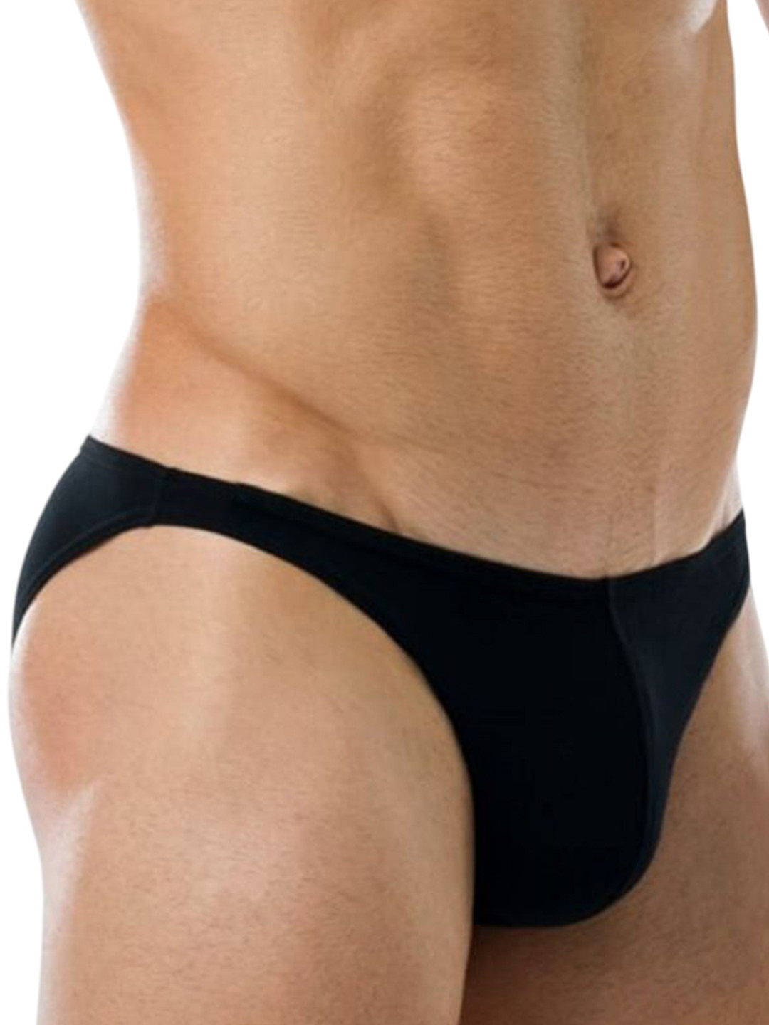 LEADWORT High-Rise Thongs Briefs LD-ML-07611-BK-S