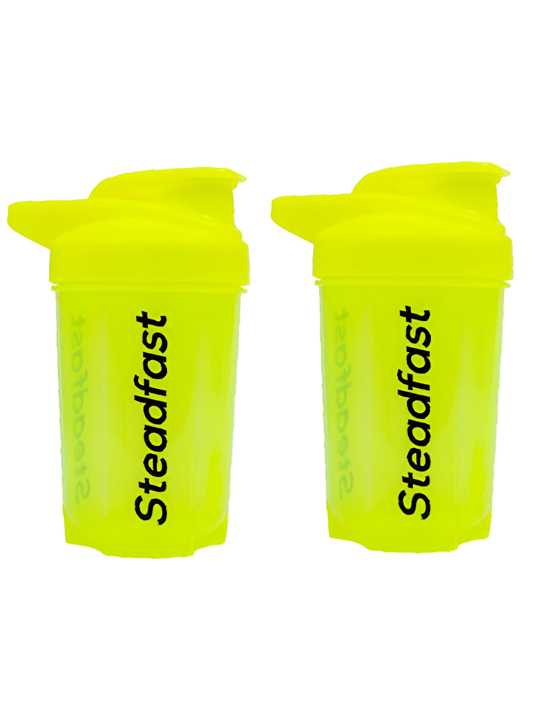Steadfast Nutrition Green Solid Plastic Spill Proof 2 Piece Shaker - 400ml