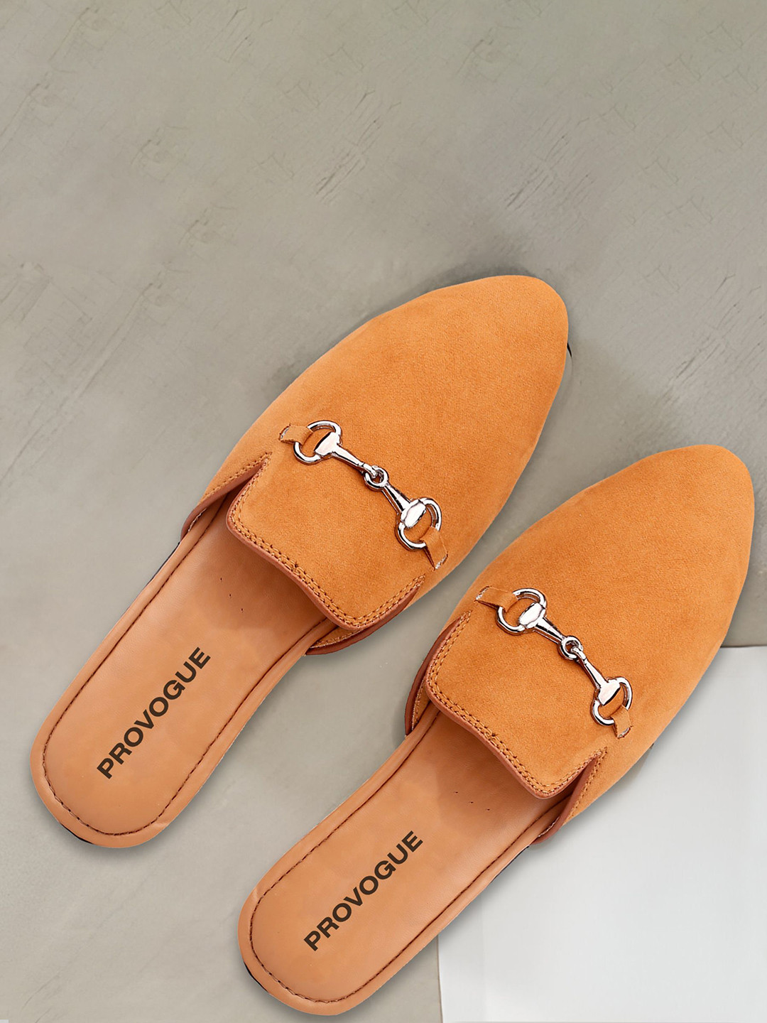 Provogue Men Mules with Buckles Flats
