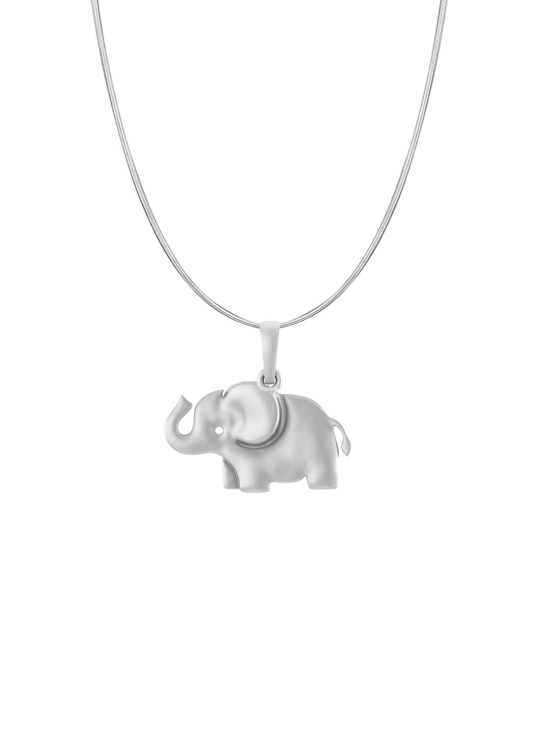 Metronaut Men 925 Sterling Silver Elephant Pendants With Chains