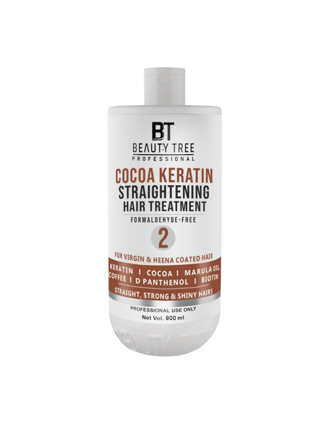 Beauty Tree Cocoa Hair Straightening Keratin Treatment For Straightened Hair - 900 ml