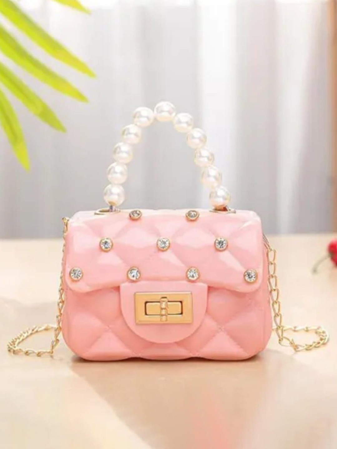 PROGONE ENTERPRISE Women Embellished Handheld Bag  With Non-Detachable Sling Strap