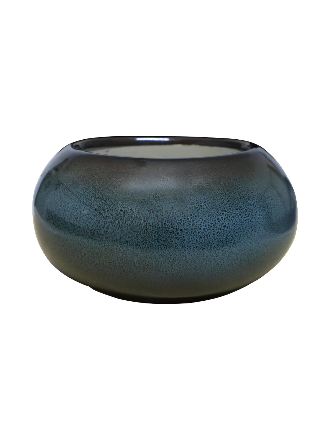 Urbanroots Blue & Black Ceramic Bonsai Planter