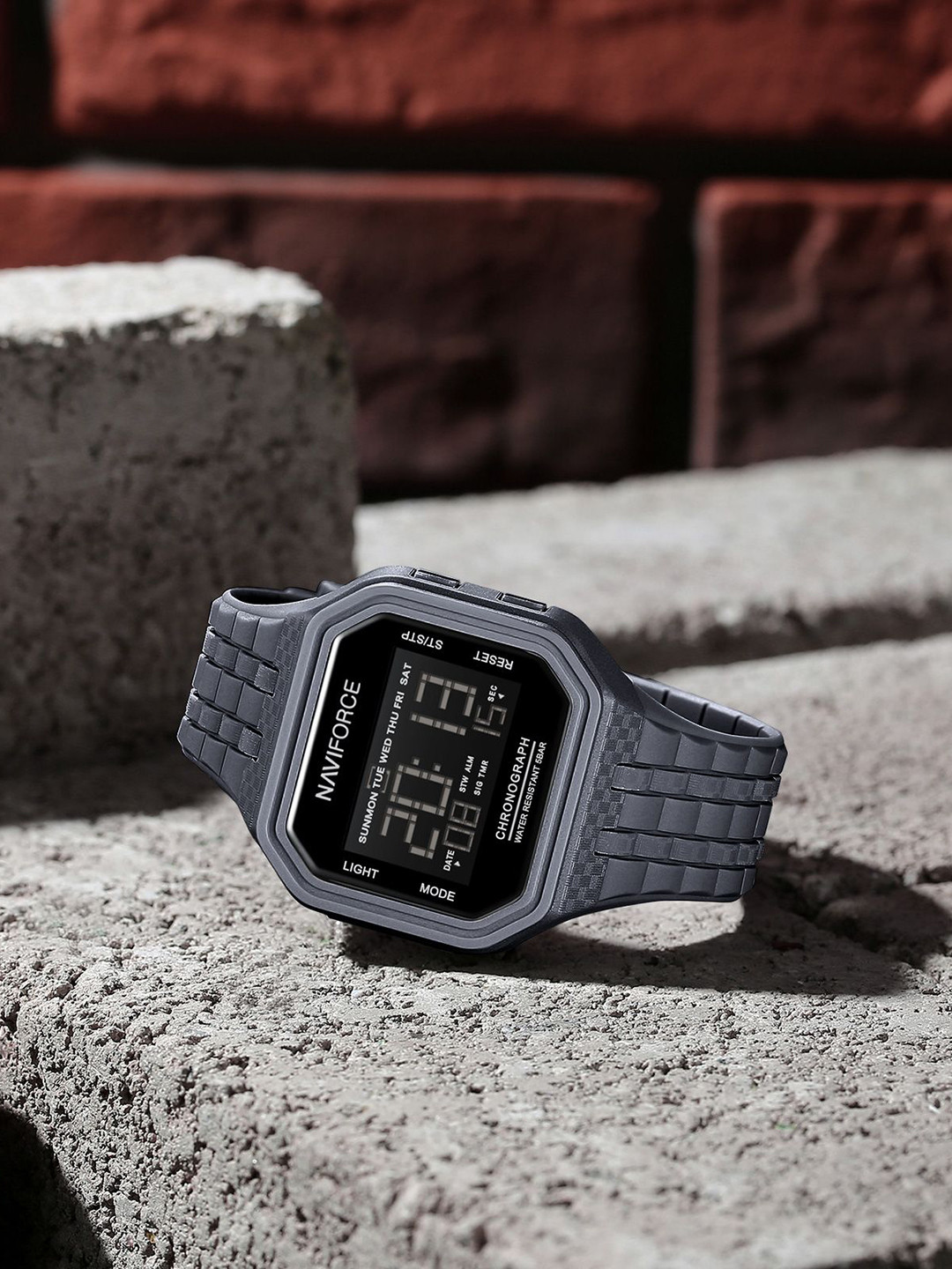 Naviforce Men Printed Dial & Straps Digital Watch NF7116 T.GY T.GY