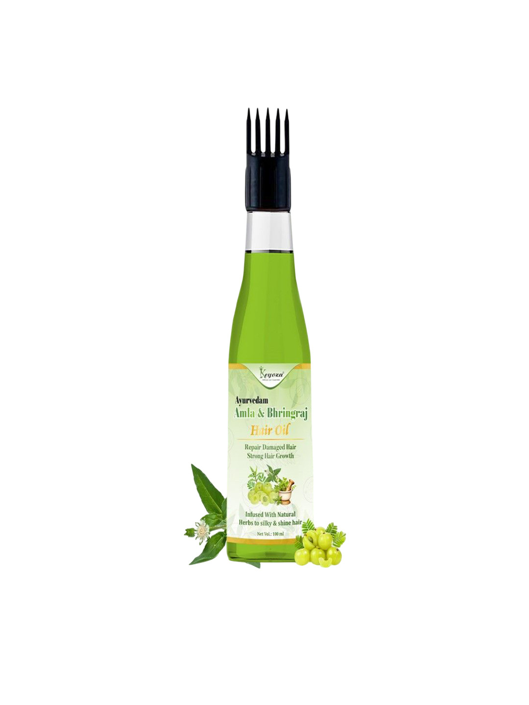 KEYOZA Ayurvedam Amla & Bhingraj Hair Oil For Hair Growth - 100 ml