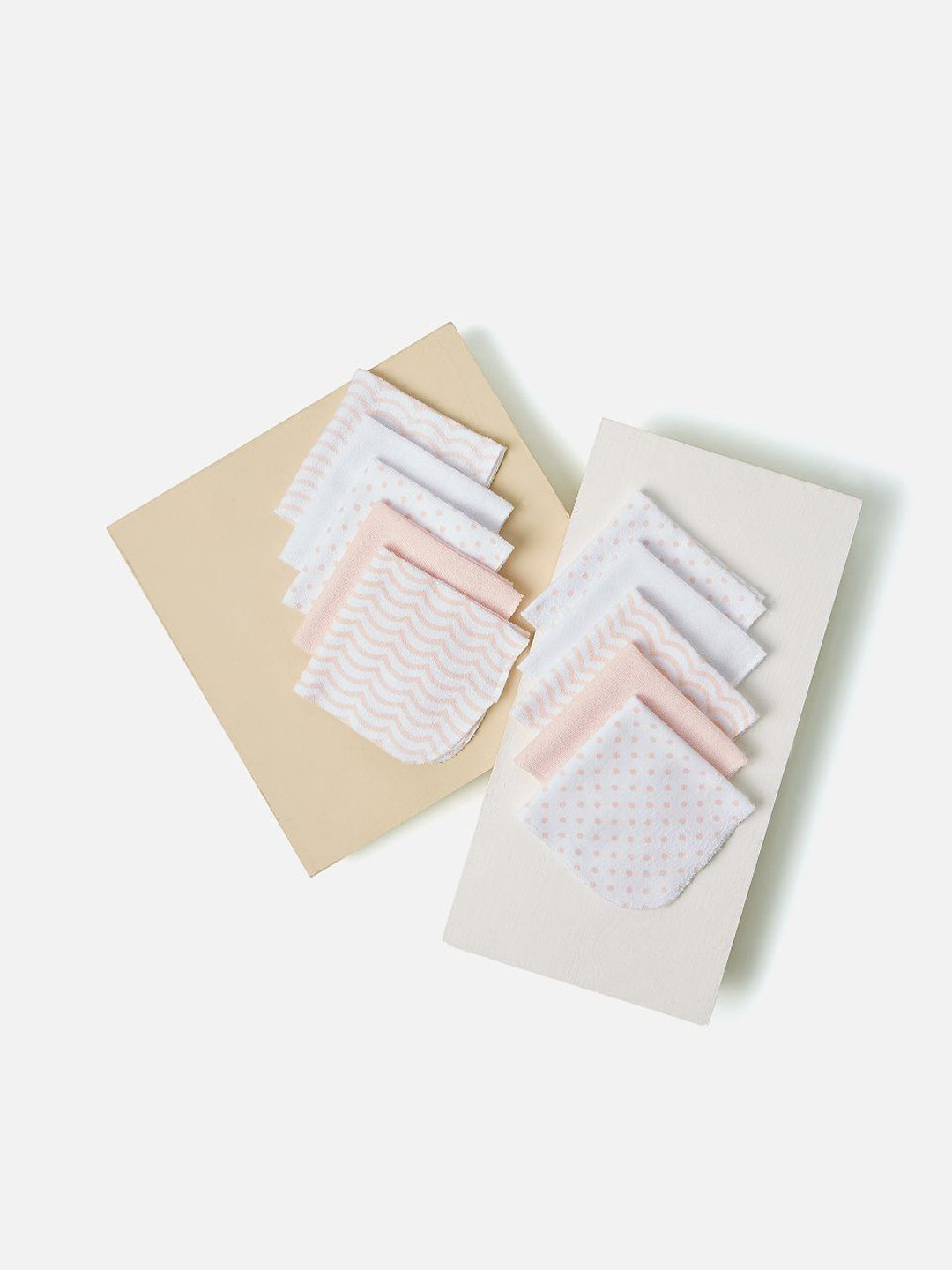 Juniors by Babyshop Kids Set Of 10 Printed Cotton Washcloth