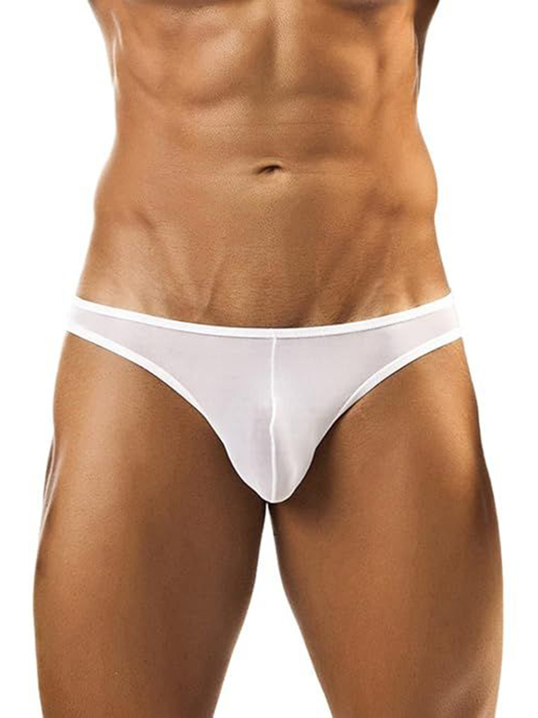 LEADWORT High-Rise Thongs Briefs LD-ML-07012-WH-S
