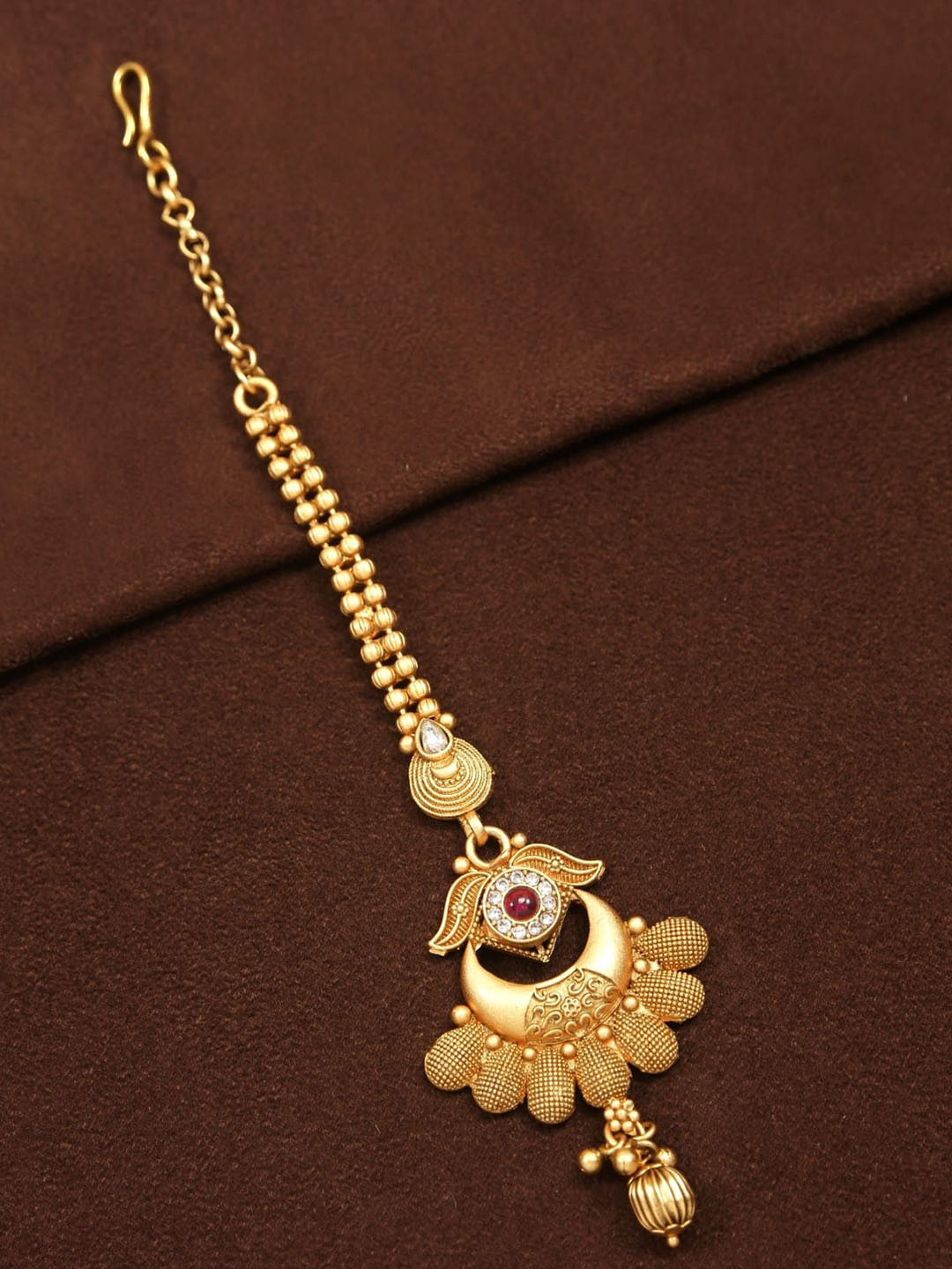 SGA FASHION Gold Plated Maang Tikka