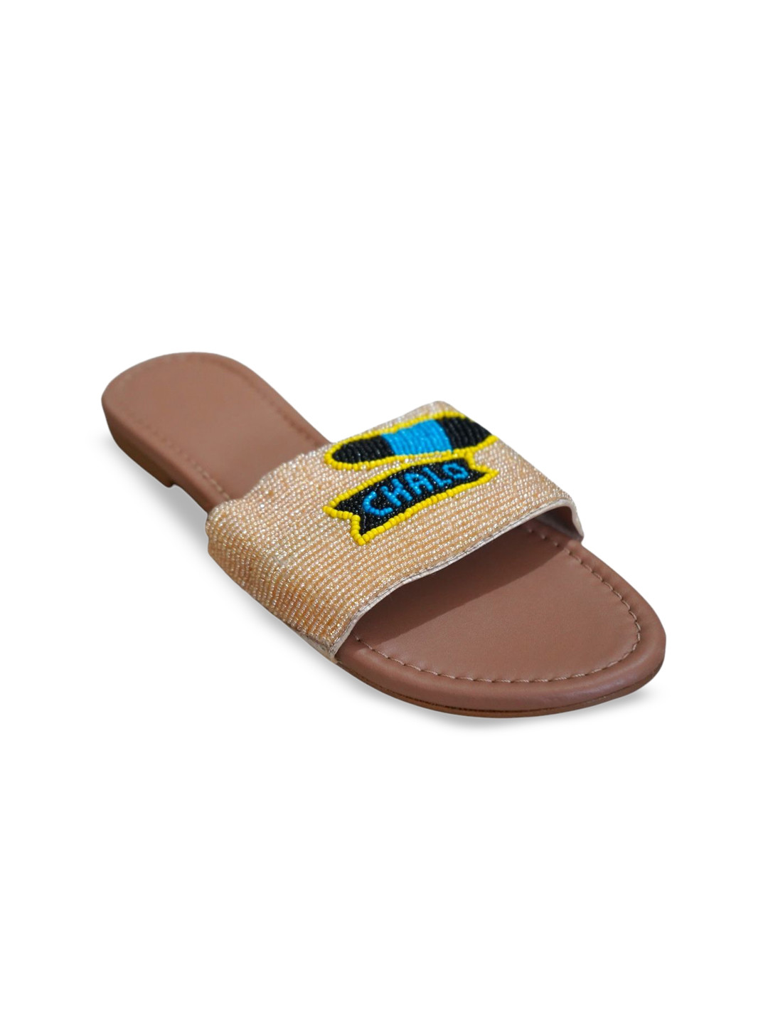 DEKA Shoes Women Woven Design Open Toe Flats