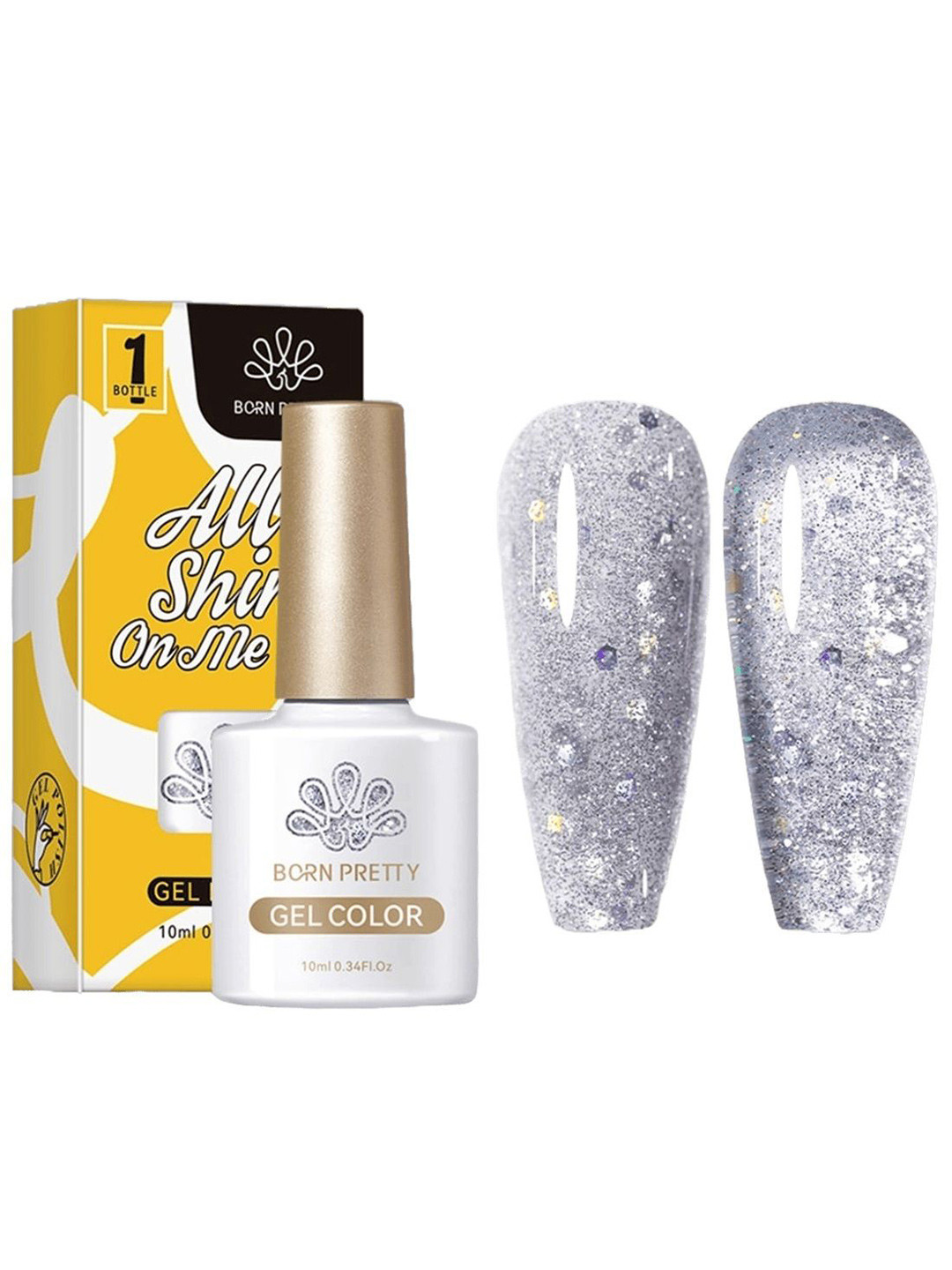 BORN PRETTY All Shine On Me Long Lasting UV Gel Nail Polish - 10 ml - CG0102