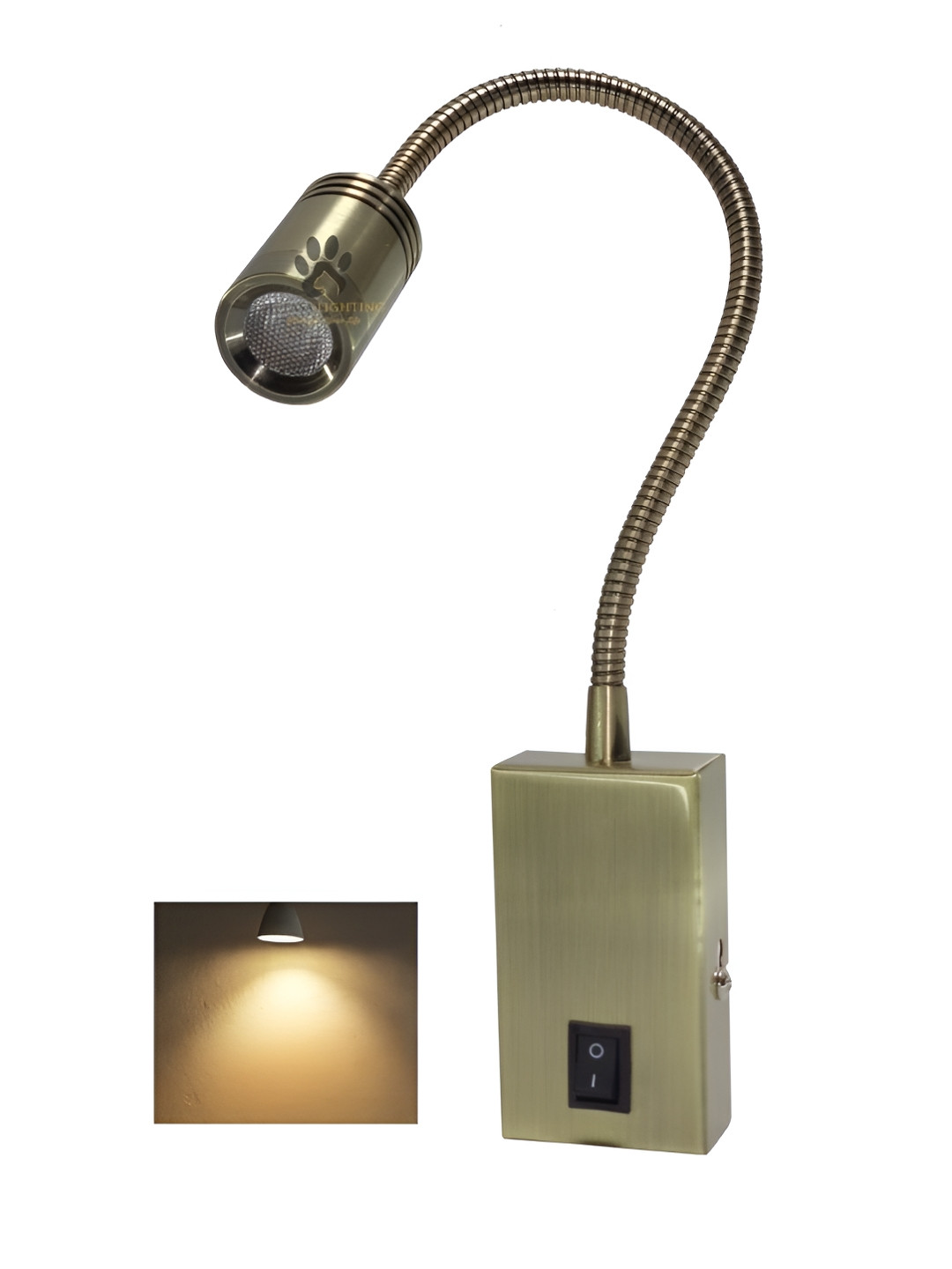 Mufasa Bronze-Toned LED Aluminium Wall Lamp
