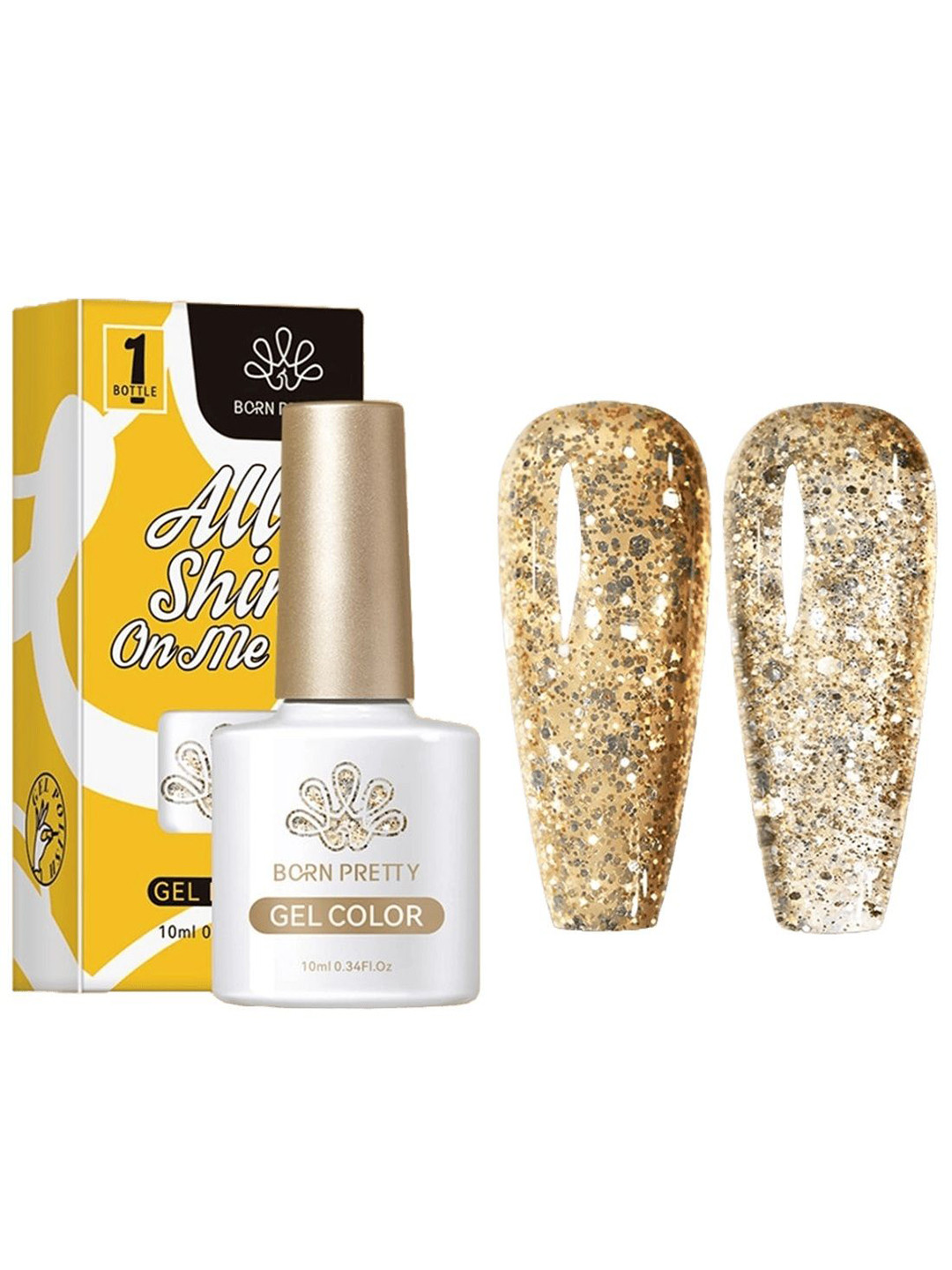 BORN PRETTY All Shine On Me Long Lasting UV Gel Nail Polish - 10 ml - CG0108