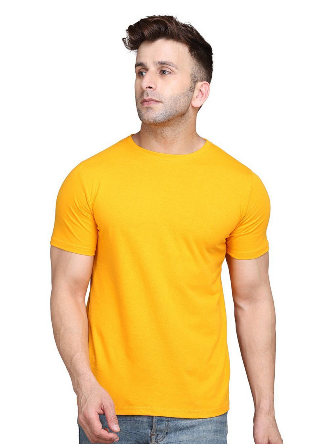 Blisstone Men Slim Fit Round Neck Cotton T-shirt