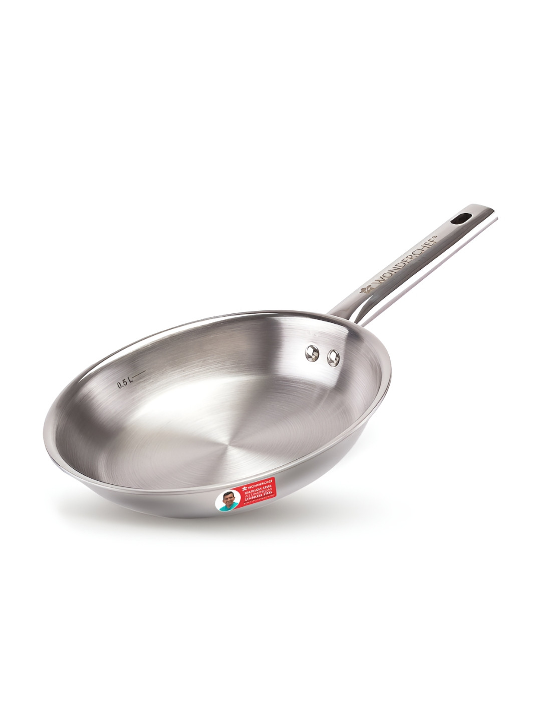 Wonderchef Stella Silver-Toned Stainless Steel Pan-20 cm