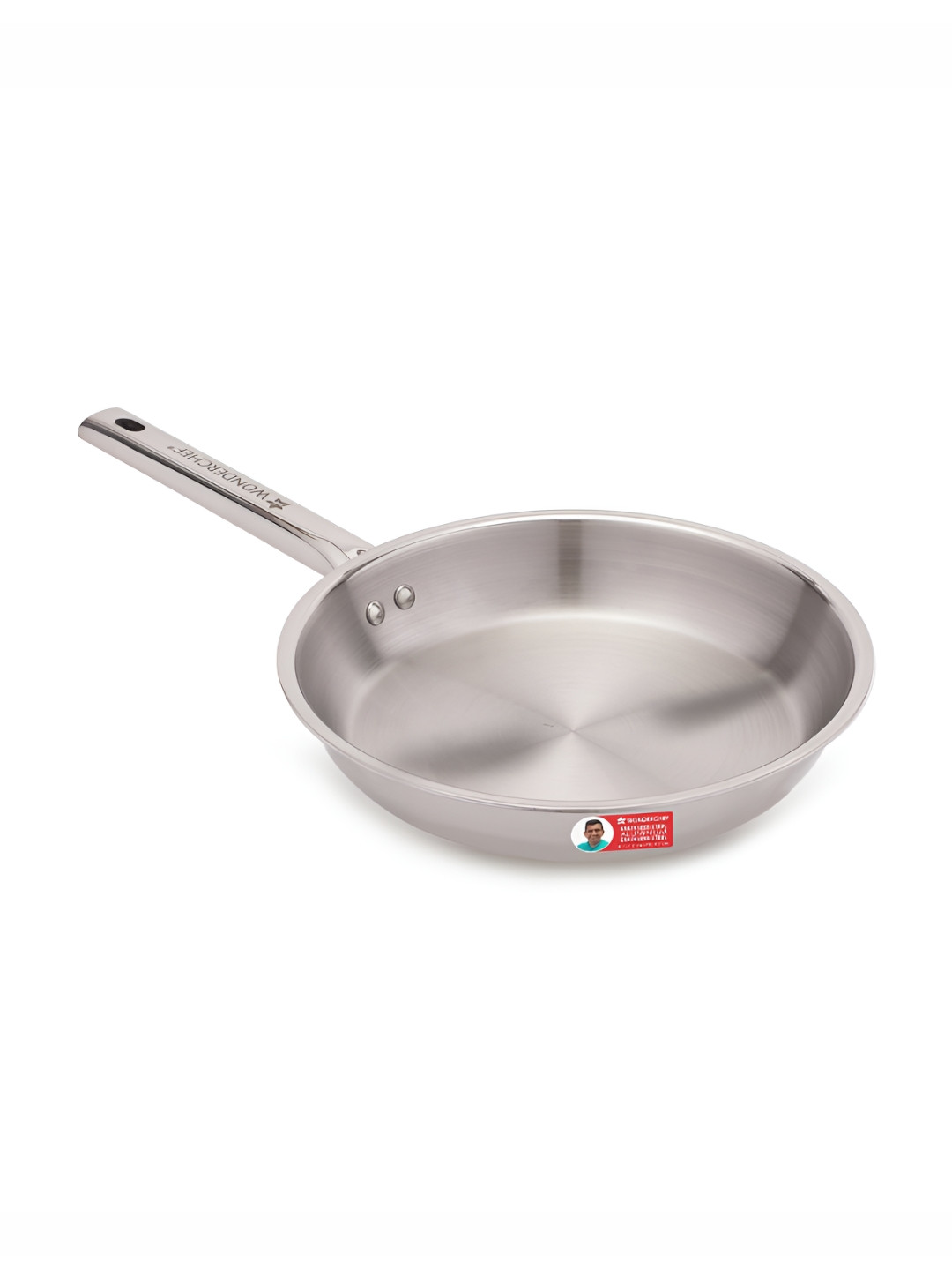 Wonderchef Stella Silver-Toned Stainless Steel Pan-24 cm