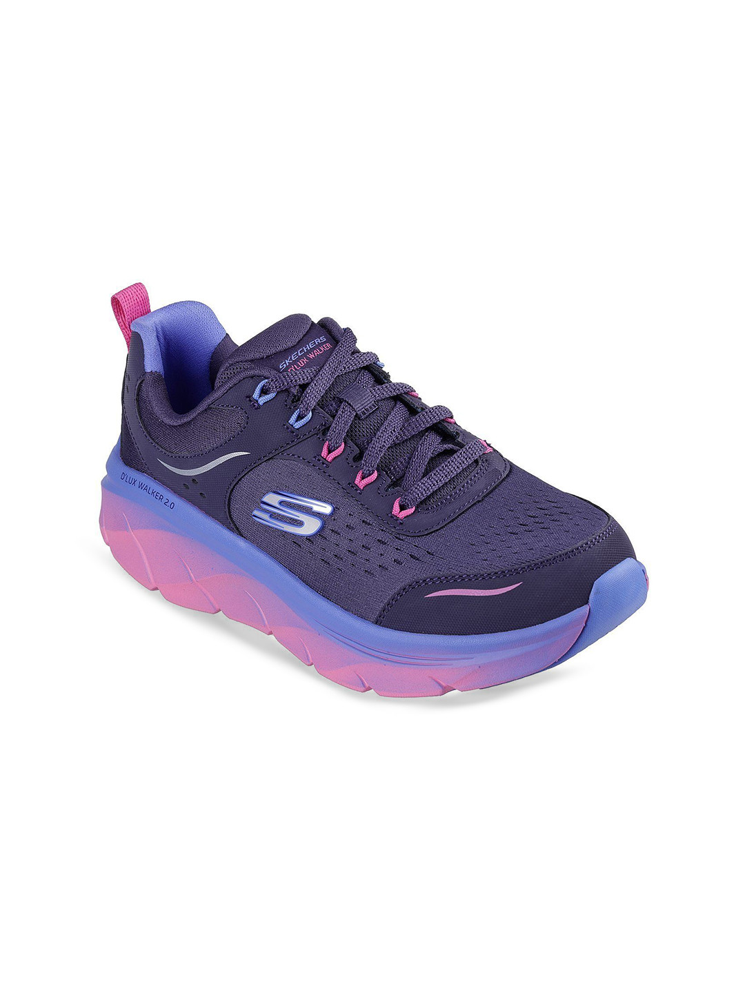 Skechers Dlux Walker 2.0 Neon Sites Women Running Shoes