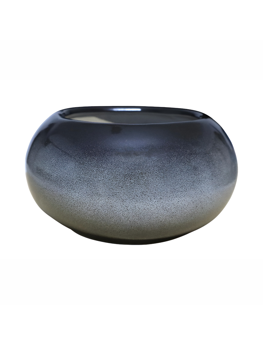 Urbanroots Grey and Black Ceramic Pot