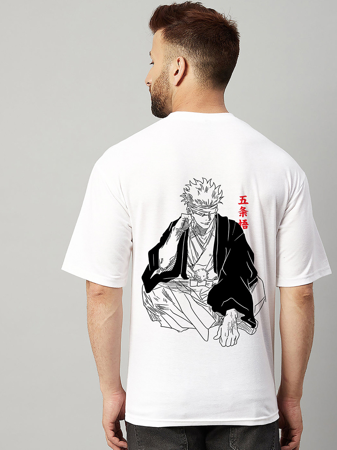 Jack Paris Men Anime Printed Cotton T-shirt
